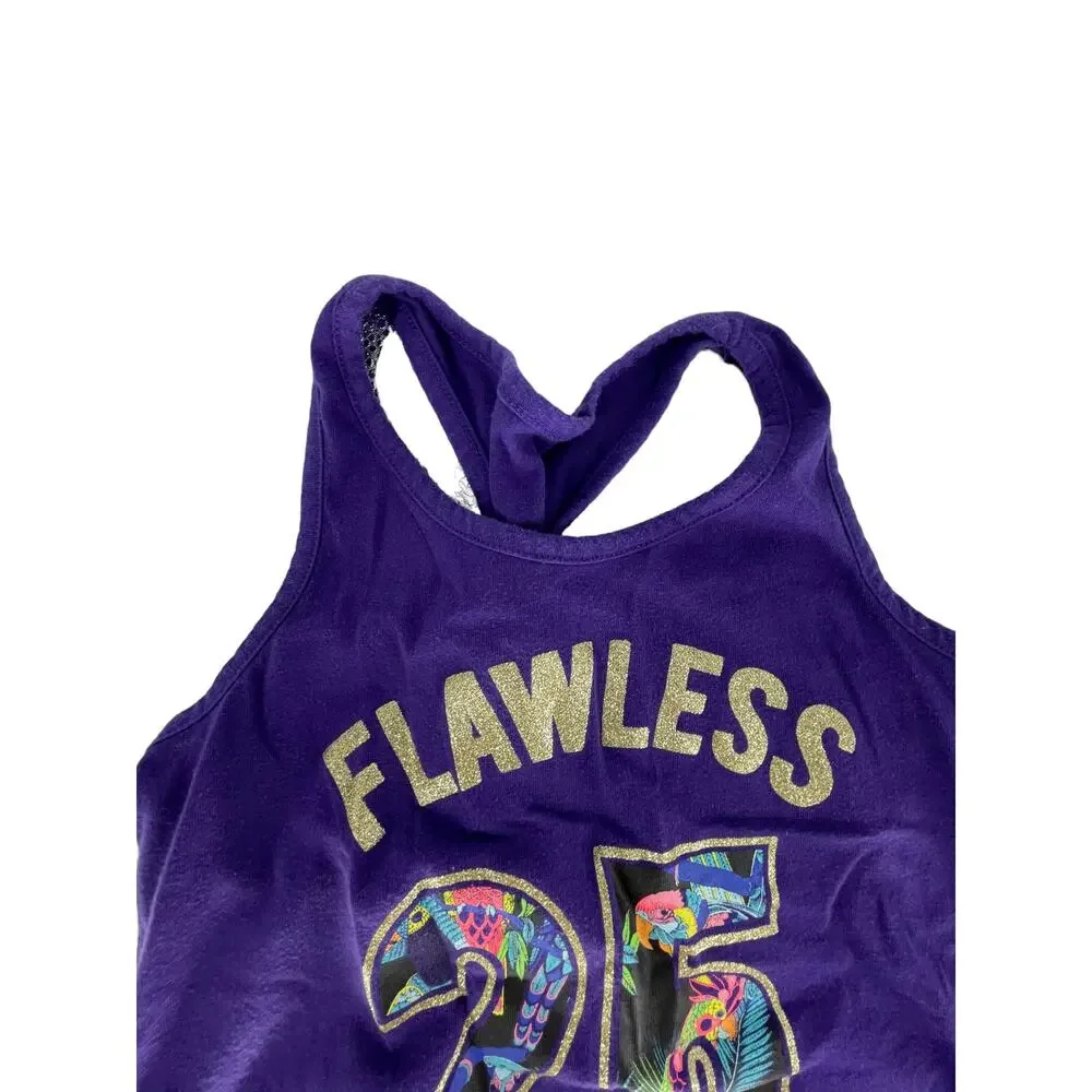The Children's Place Purple Flawless Graphic Tank Top Youth Size Medium 7/8 Girl